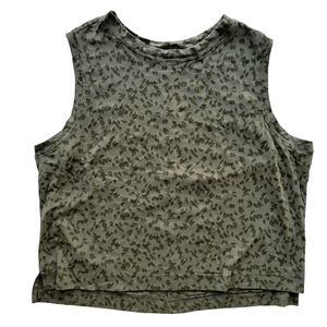 ALL IN MOTION Large Olive Green Tank